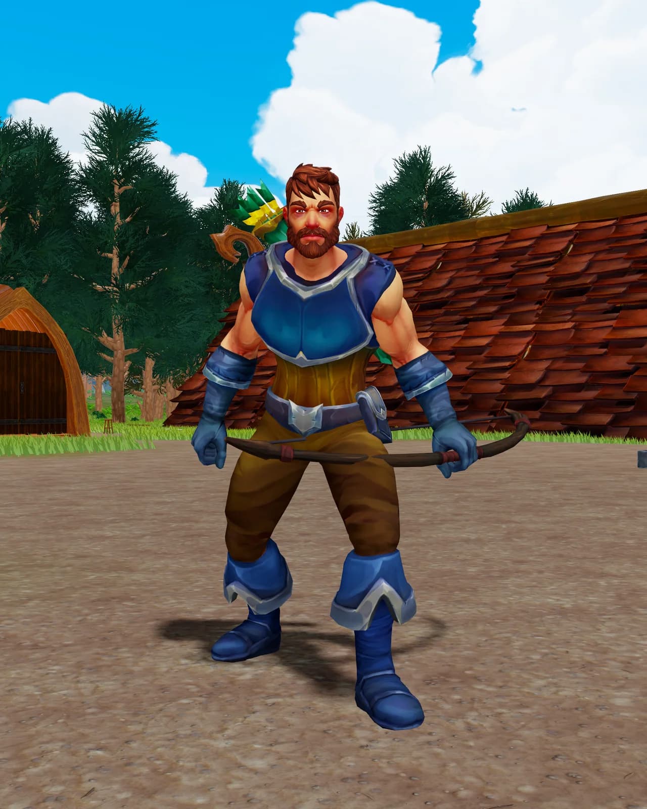 Un’Avanguardia umana con l’equipaggiamento iniziale a Grey Fells, Midgard